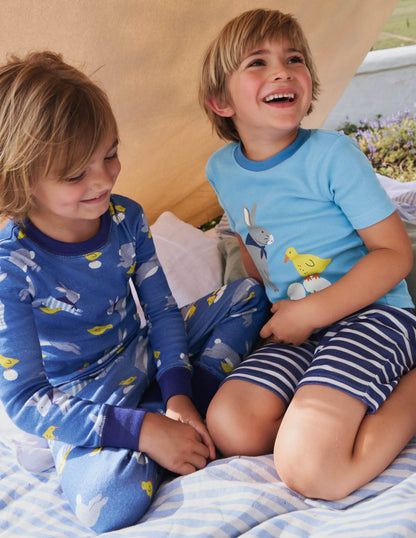 Easter Twin Pack Pajamas-Bright Marina Easter Bunny