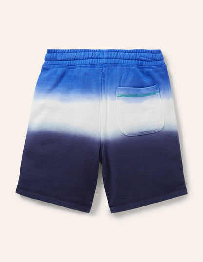 Garment-dyed Sweatshorts-Blue Dip Dye