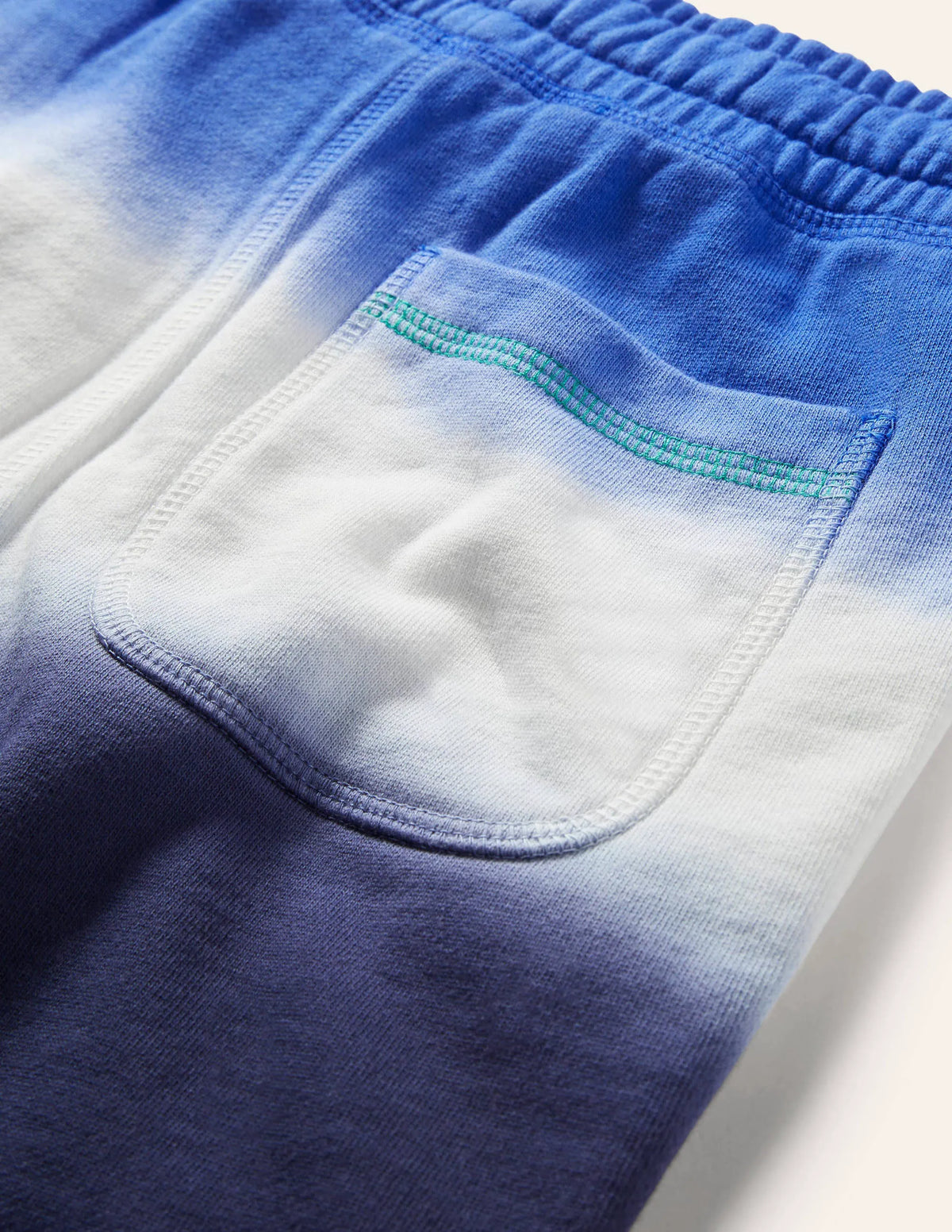 Garment-dyed Sweatshorts-Blue Dip Dye