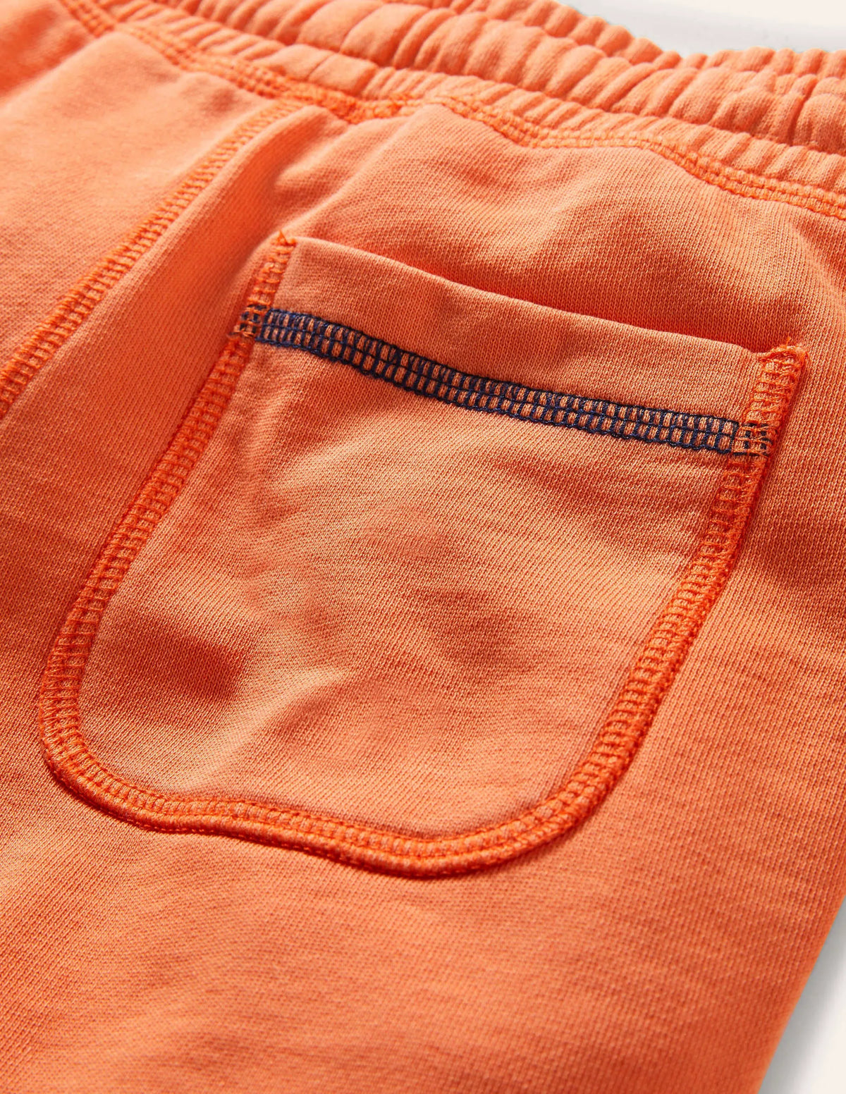 Garment-dyed Sweatshorts-Satsuma Orange