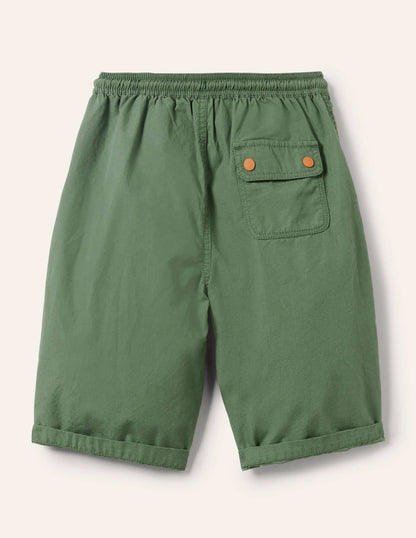 Woven Baggies-Safari Green