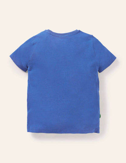 Lift-the-flap Animal T-shirt-Bluebell Blue Peeping Jungle