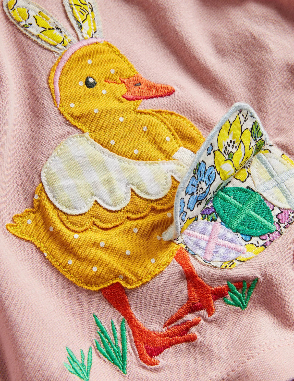 Lift-the-flap T-shirt-Pink Duck