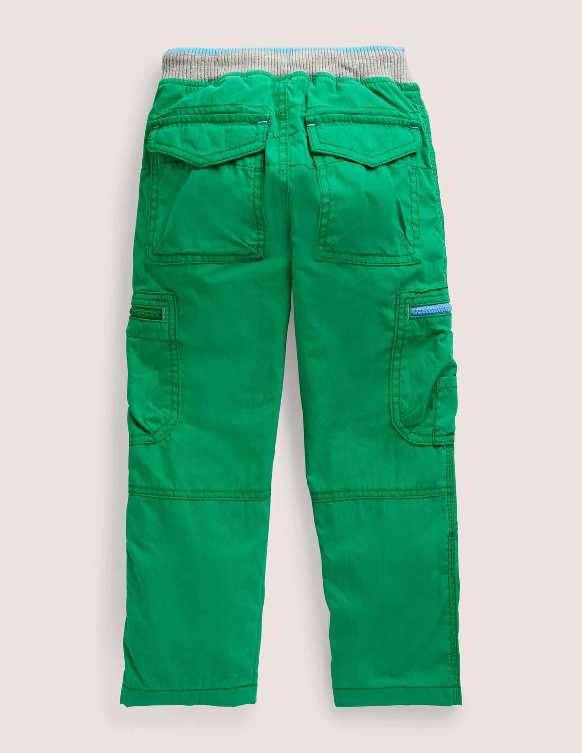 Green Draw String Cargo Pants-Highland Green