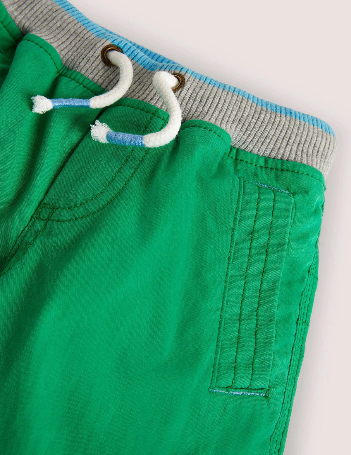 Green Draw String Cargo Pants-Highland Green