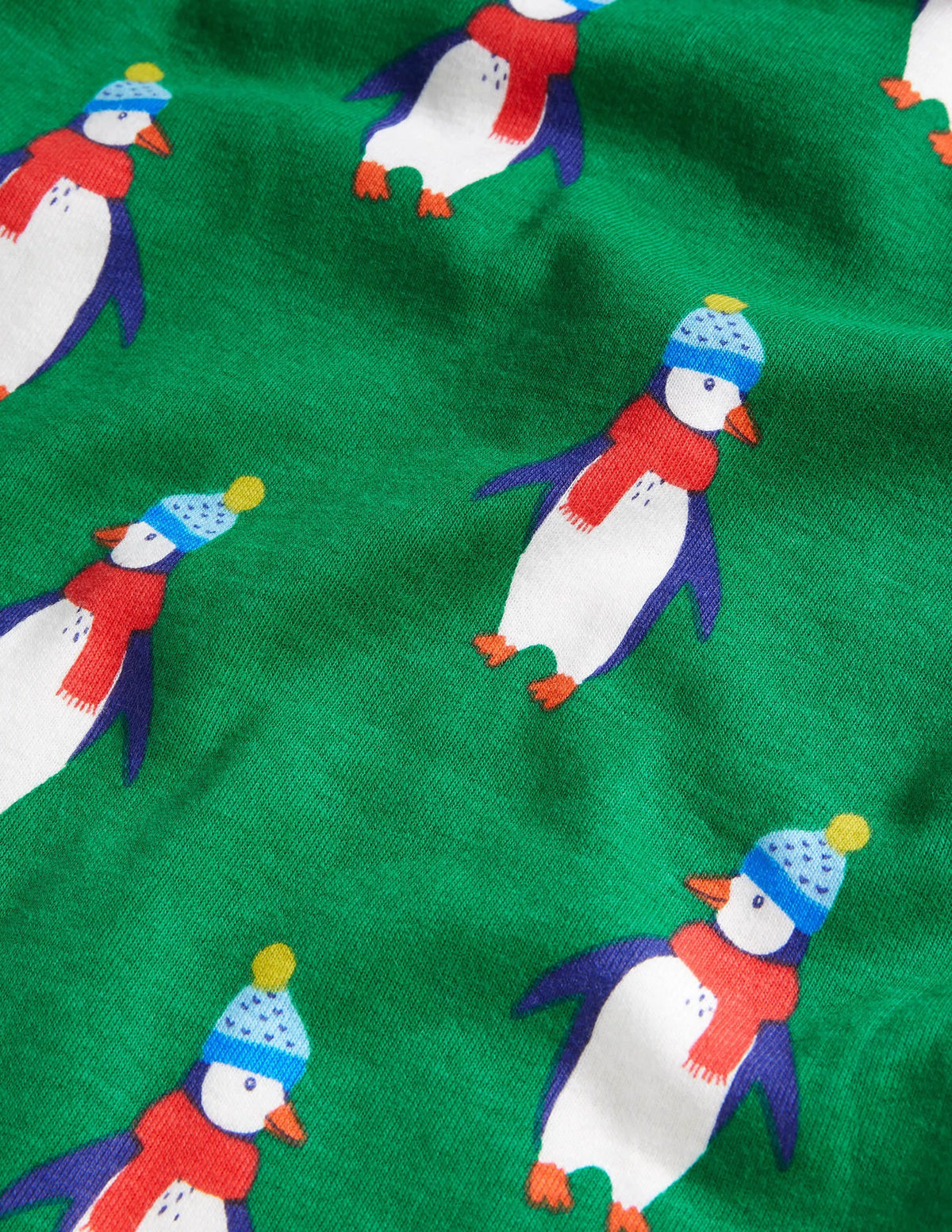 Cosy Twin Pack Long Pajamas-Highland Green Penguins