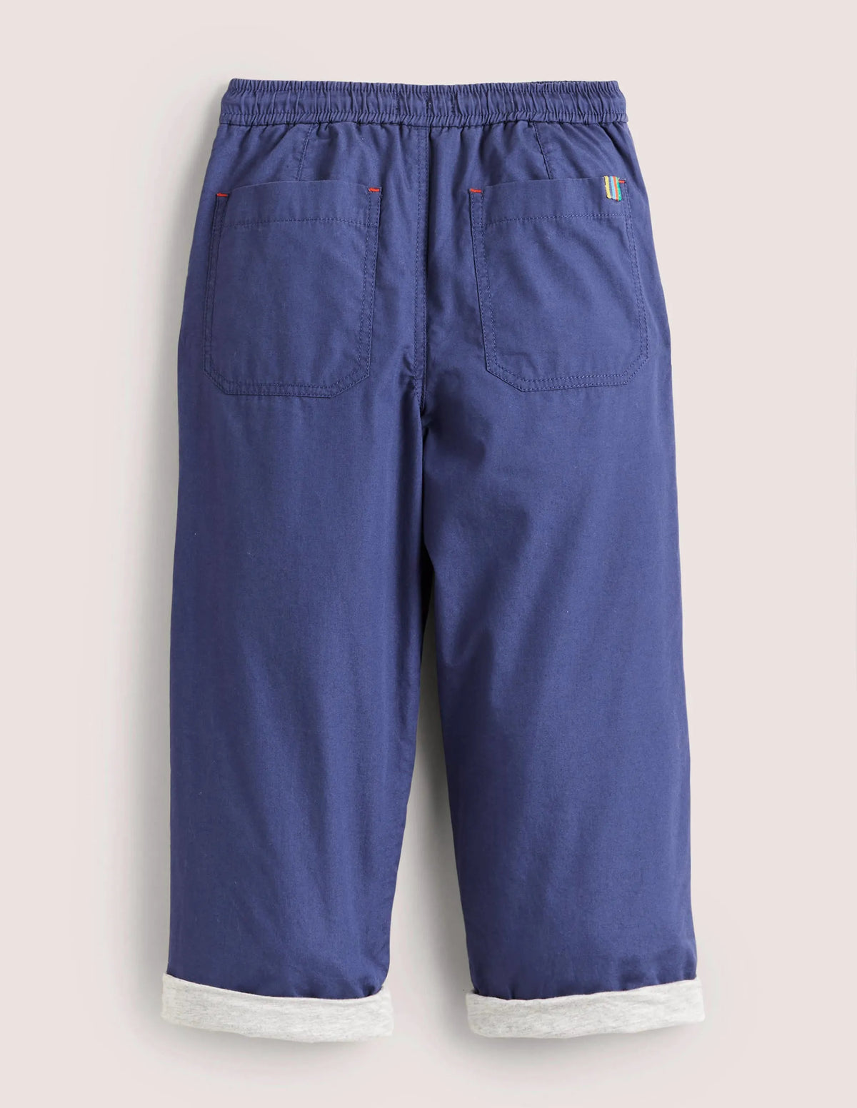 Lined Cord Pants-Starboard Blue