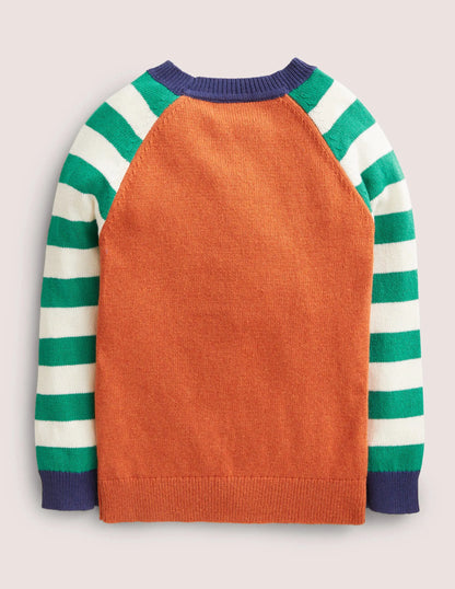 Hotchpotch Logo Jumper-Rust Orange Fox