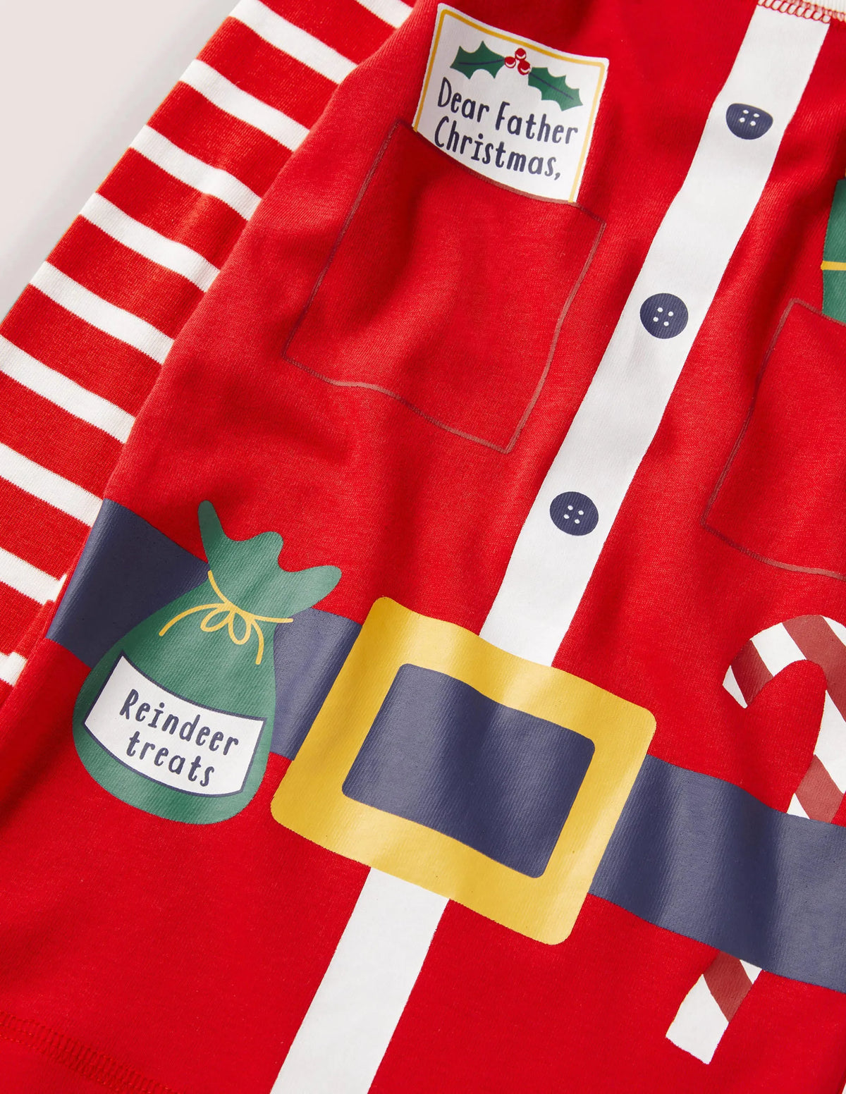 Dream Big Long Pajamas-Red Father Christmas