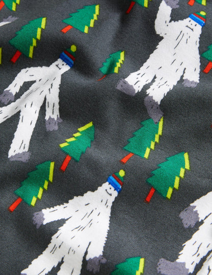Snug Long John Pajamas-Smoke Grey Yeti