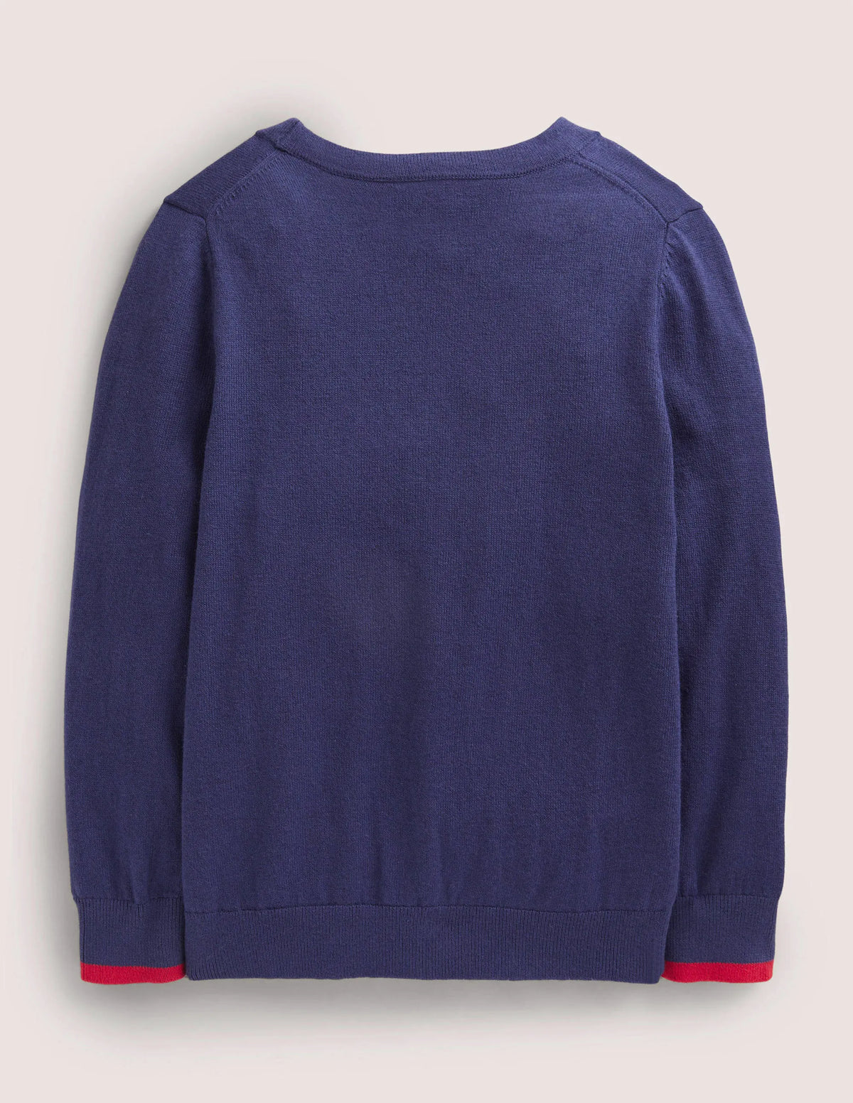Cotton Cashmere Mix Cardigan-College Navy