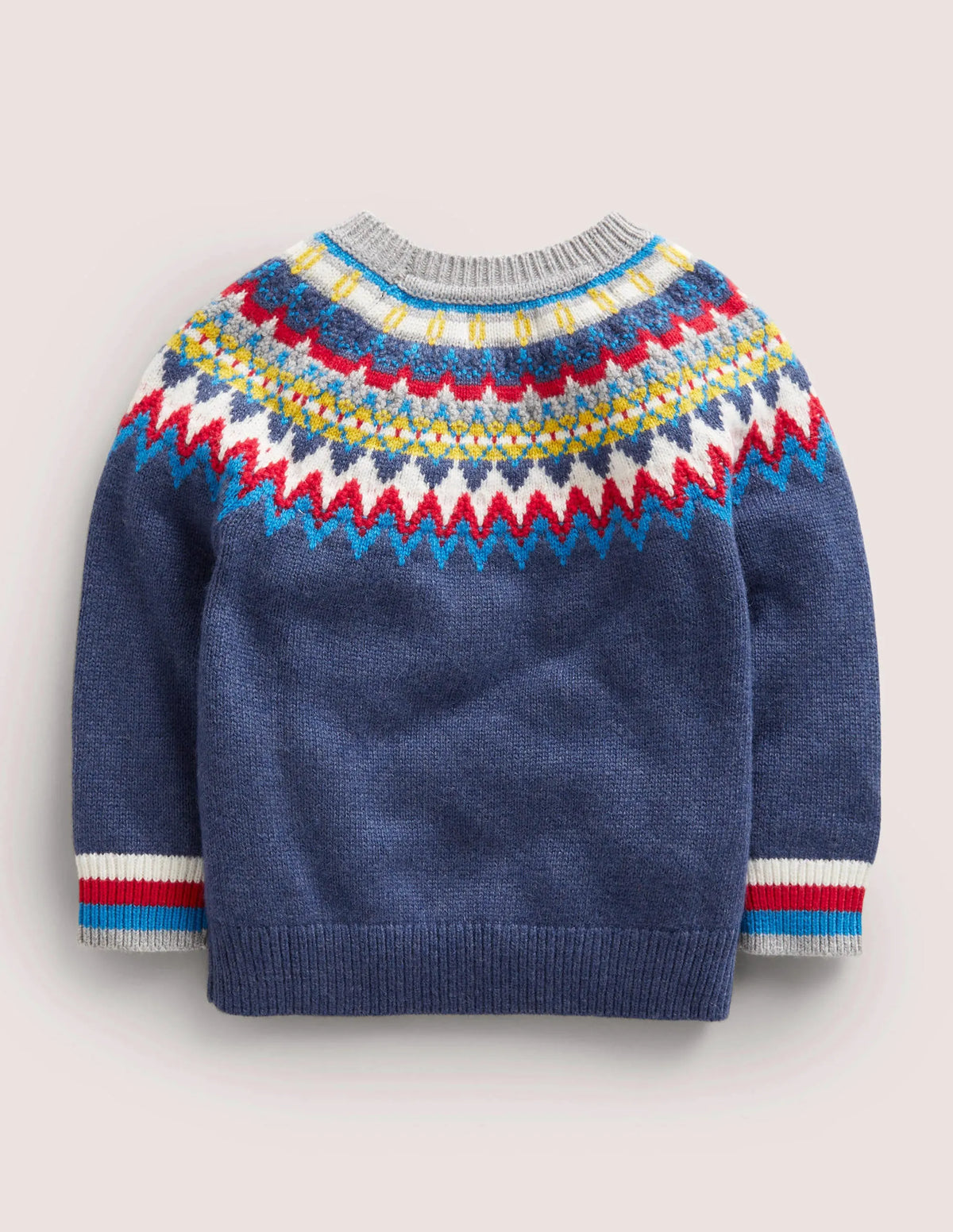 Classic Fair Isle Sweater-College Navy, Multi Fair Isle