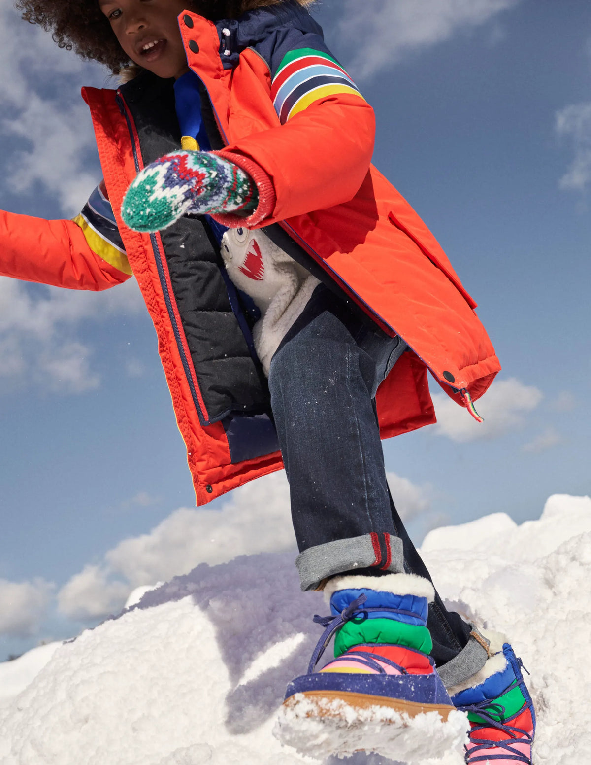 Colourblock Snow Boot-Multi