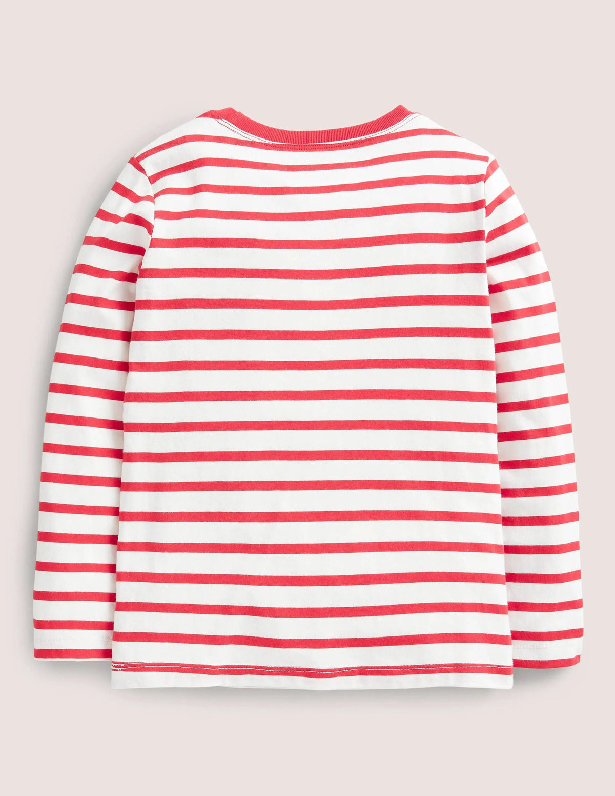 Textured Snowman T-shirt-Rockabilly Red/Ivory