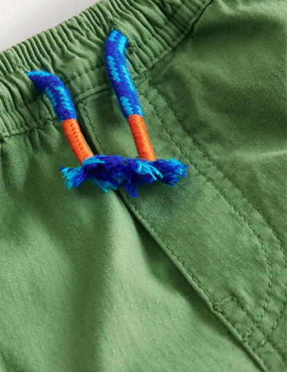 Cargo Pull-on Pants-Safari Green