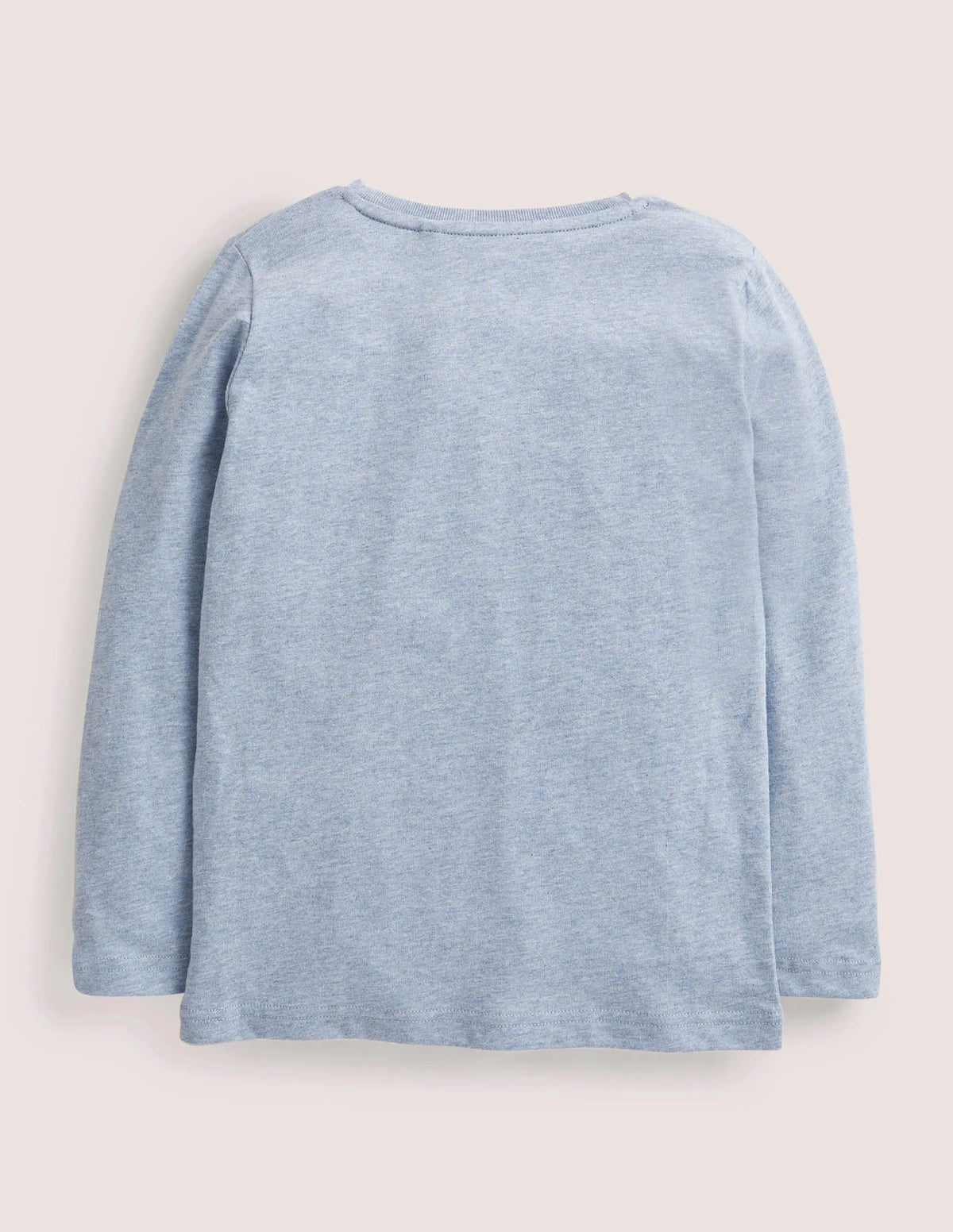 Long Sleeved Graphic T-shirt-Blue Marl Transport
