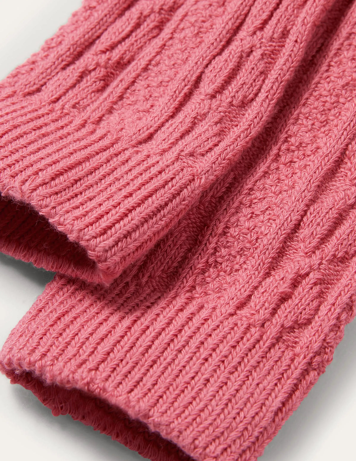 Cable Footless Tights-Autumn Rose Pink