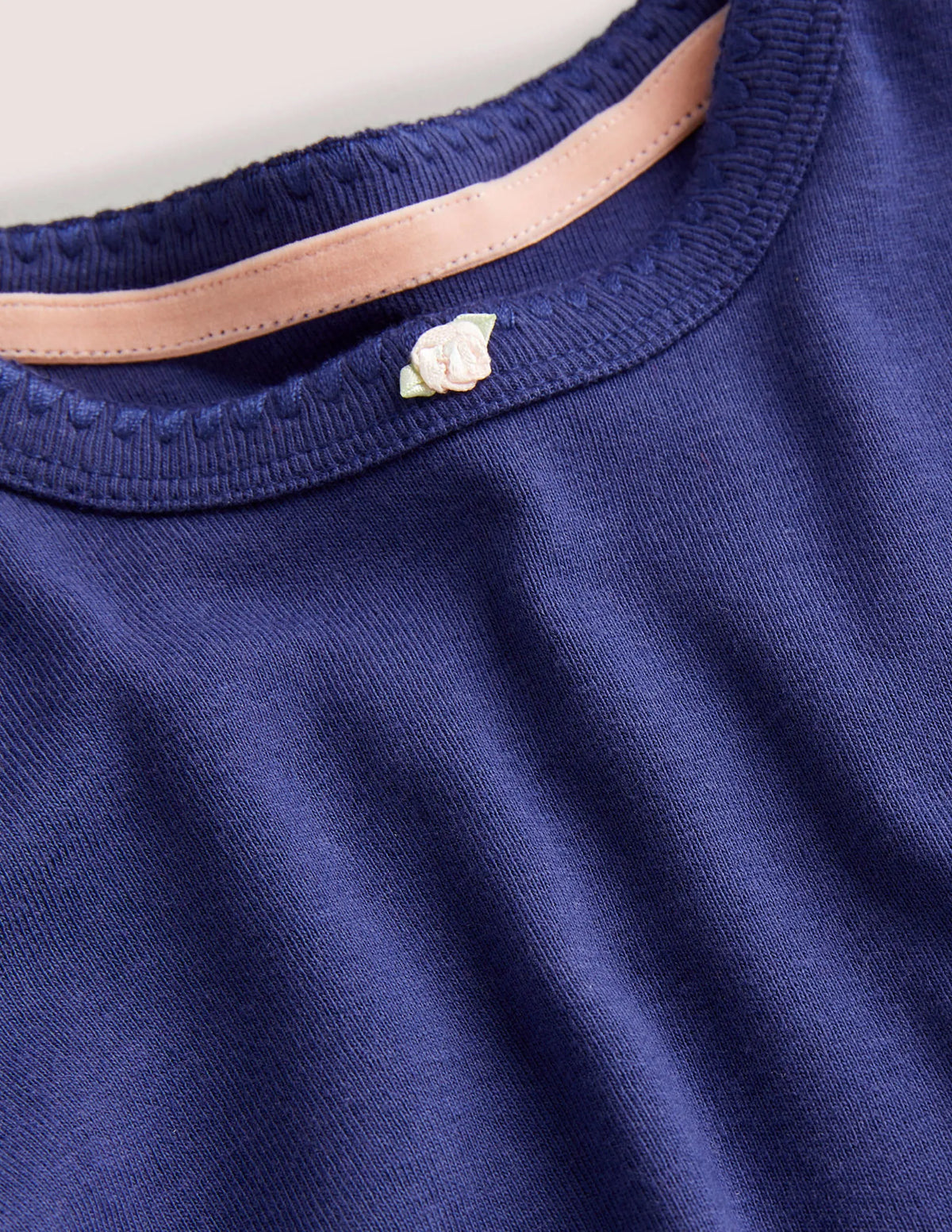 Long-sleeved Rosebud-Starboard Blue