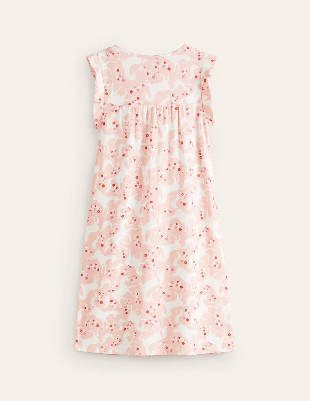 Printed Nightgown-Boto Pink Unicorn Floral