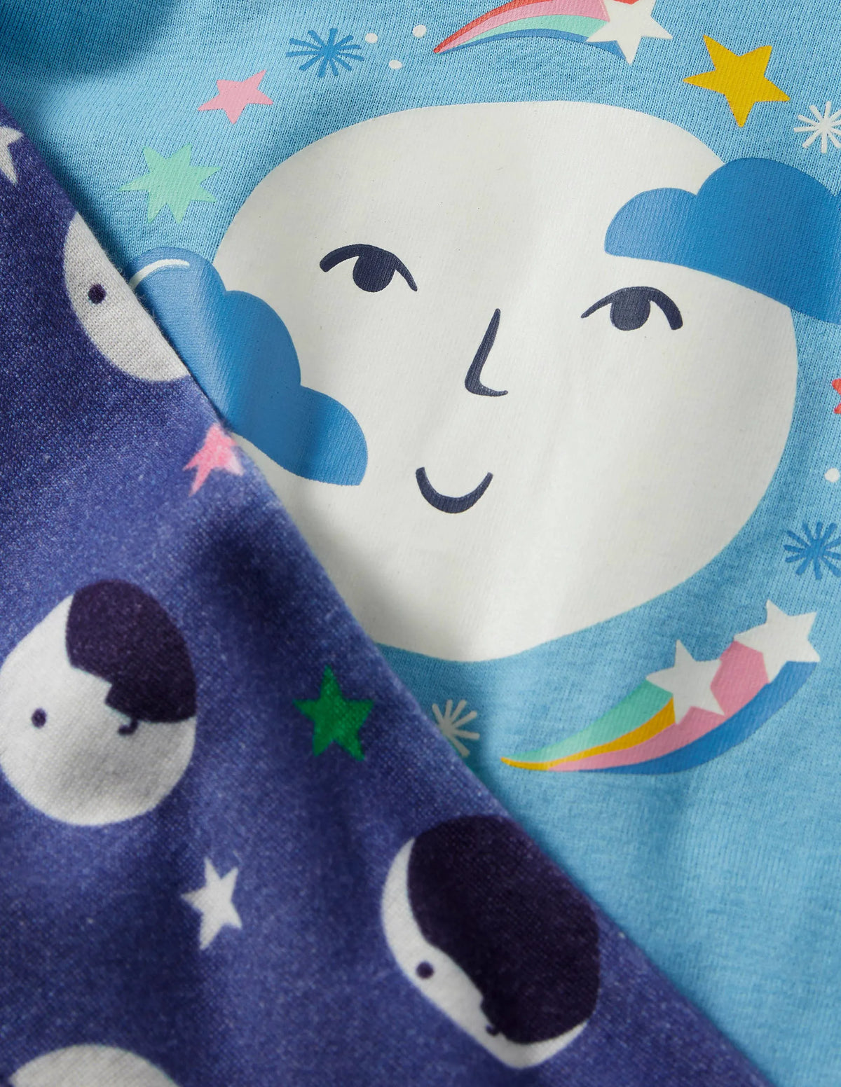 Snug Glow-In-The-Dark Pajamas-Elizabethan Blue Moons