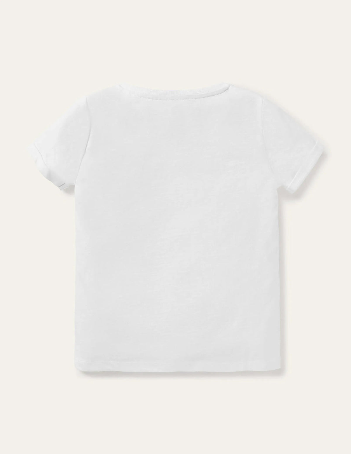Star Pocket Slub T-shirt-White