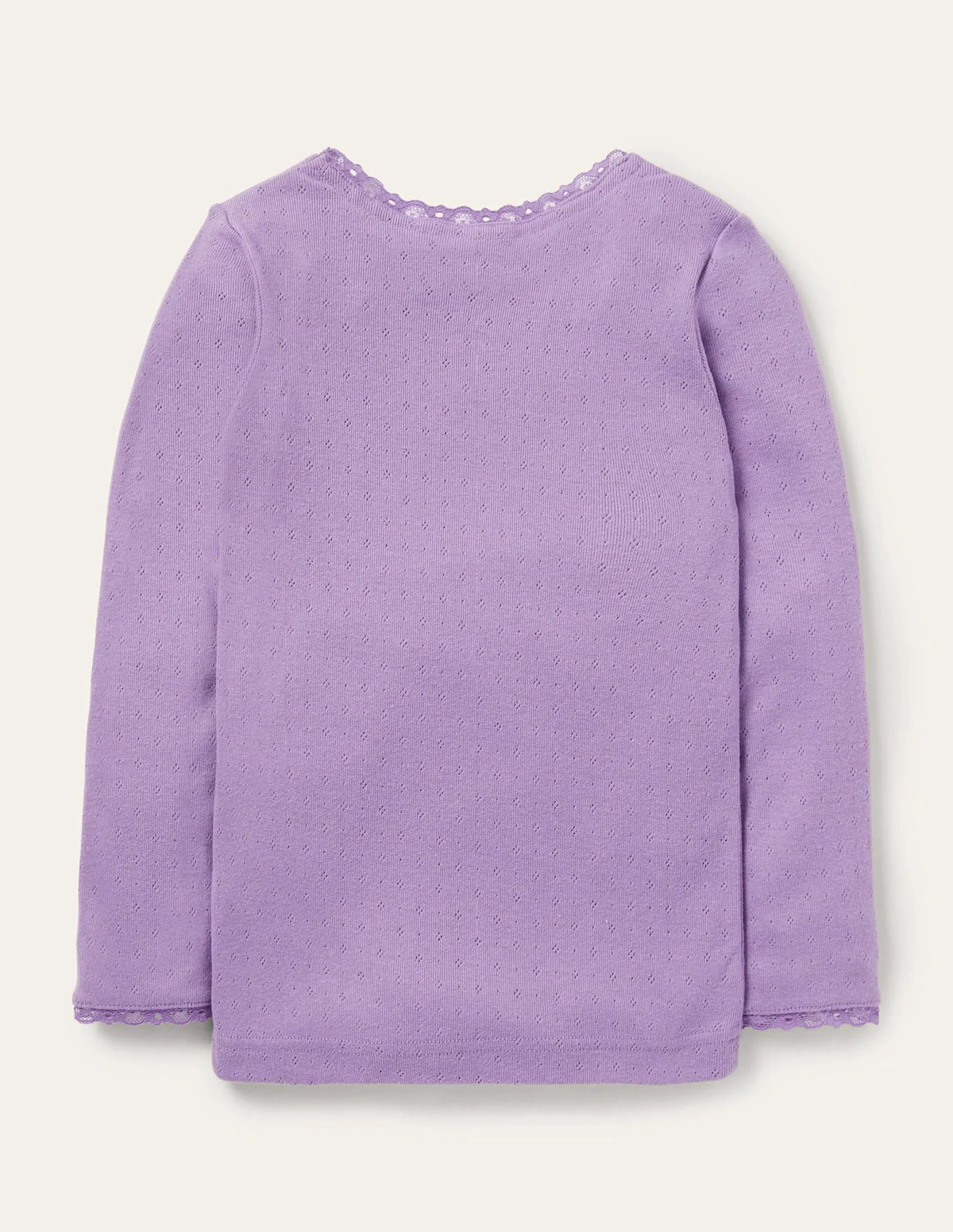 Supersoft Pointelle T-shirt-Aster Purple