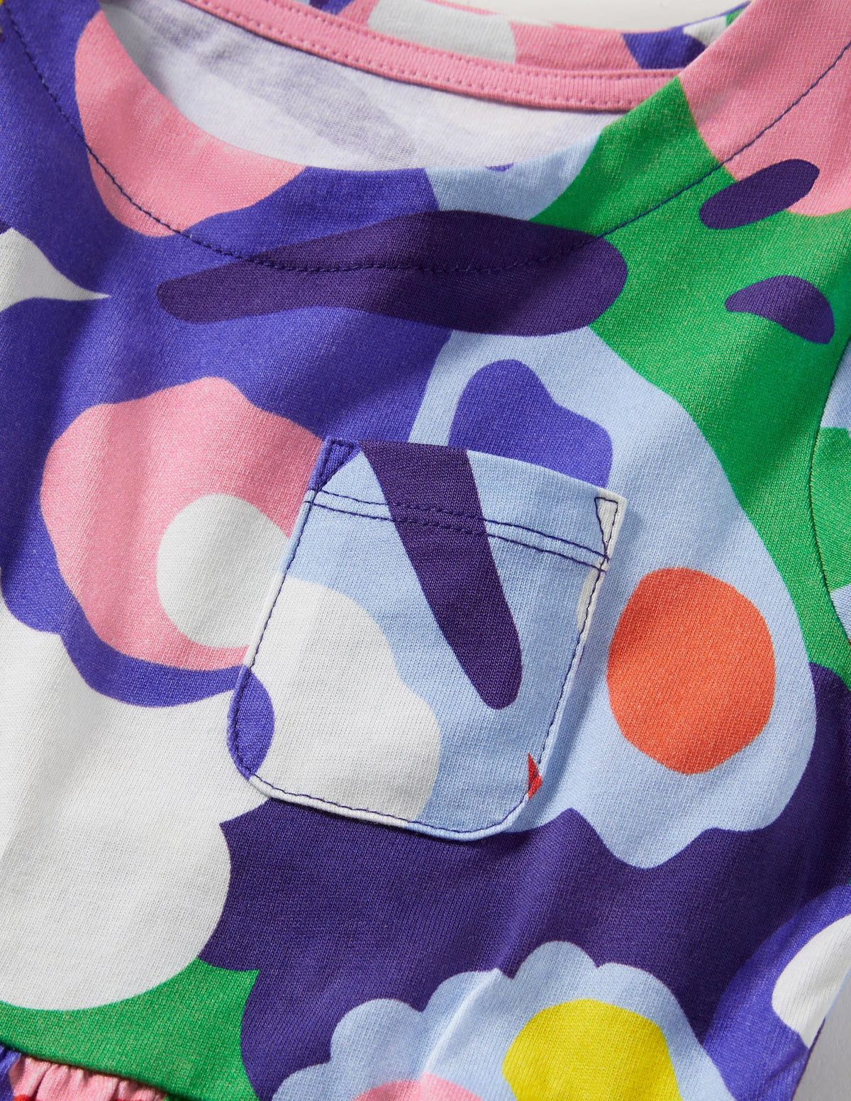 Short Sleeve Fun Jersey Dress-Multi Bonkers Butterfly