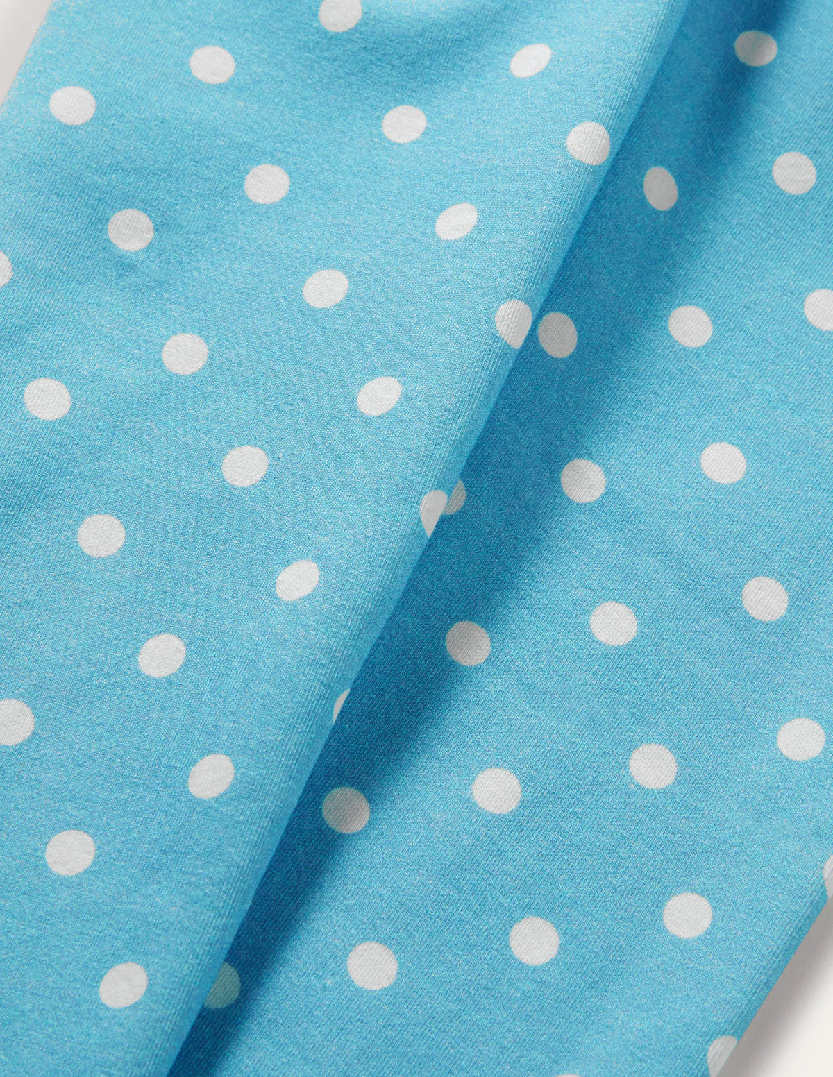 Fun Leggings-Aqua/Ivory Spot