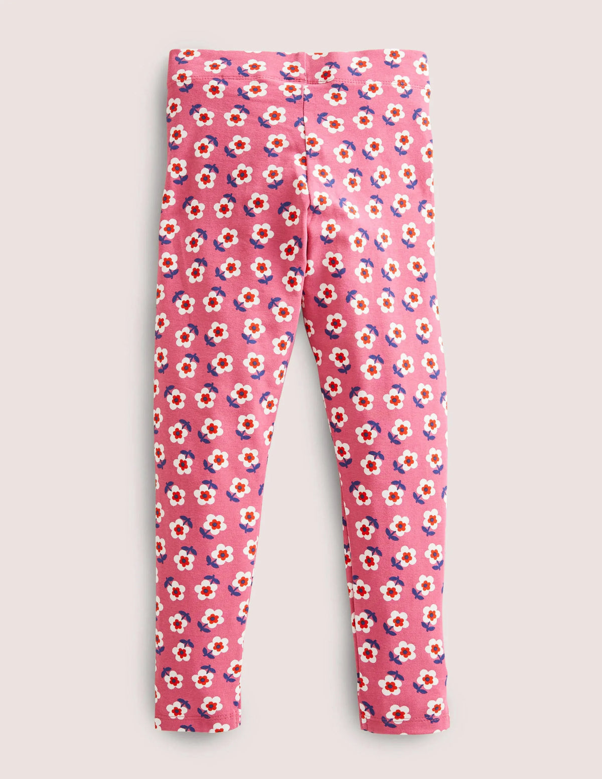 Fun Leggings-Sweet William Pink Small Daisy