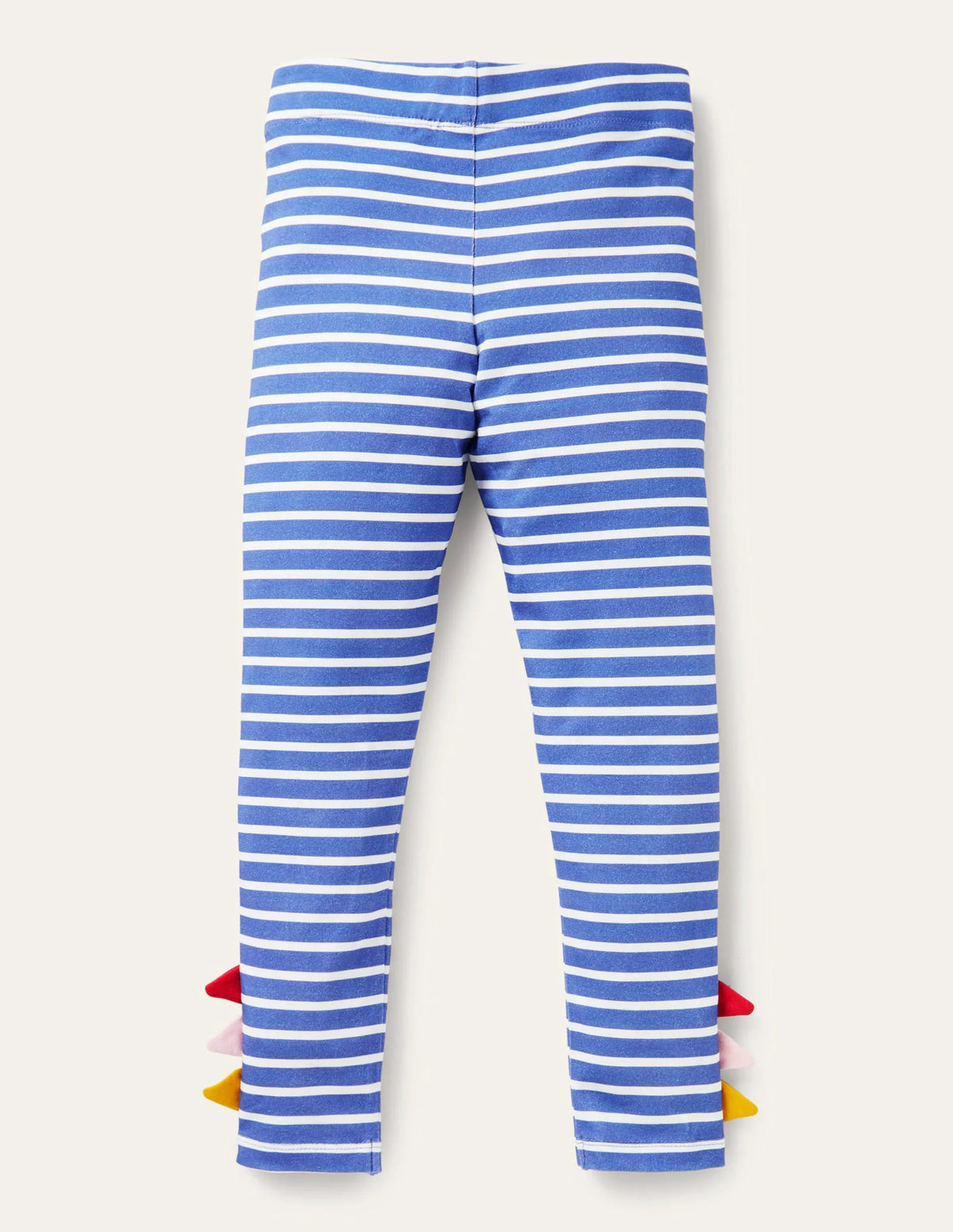 Fun Appliqué Leggings-Bright Marina/Ivory Dinosaur
