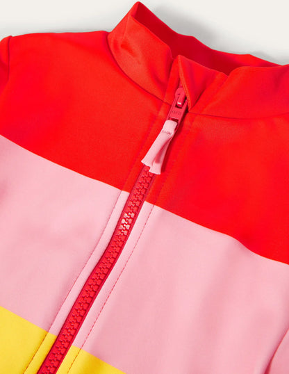 Long-sleeved Swimsuit-Multi Rainbow