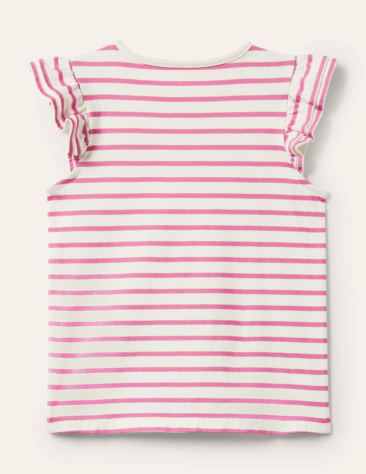 Ruffle Interest Logo T-shirt-Strawberry Ice Pink Mermaids