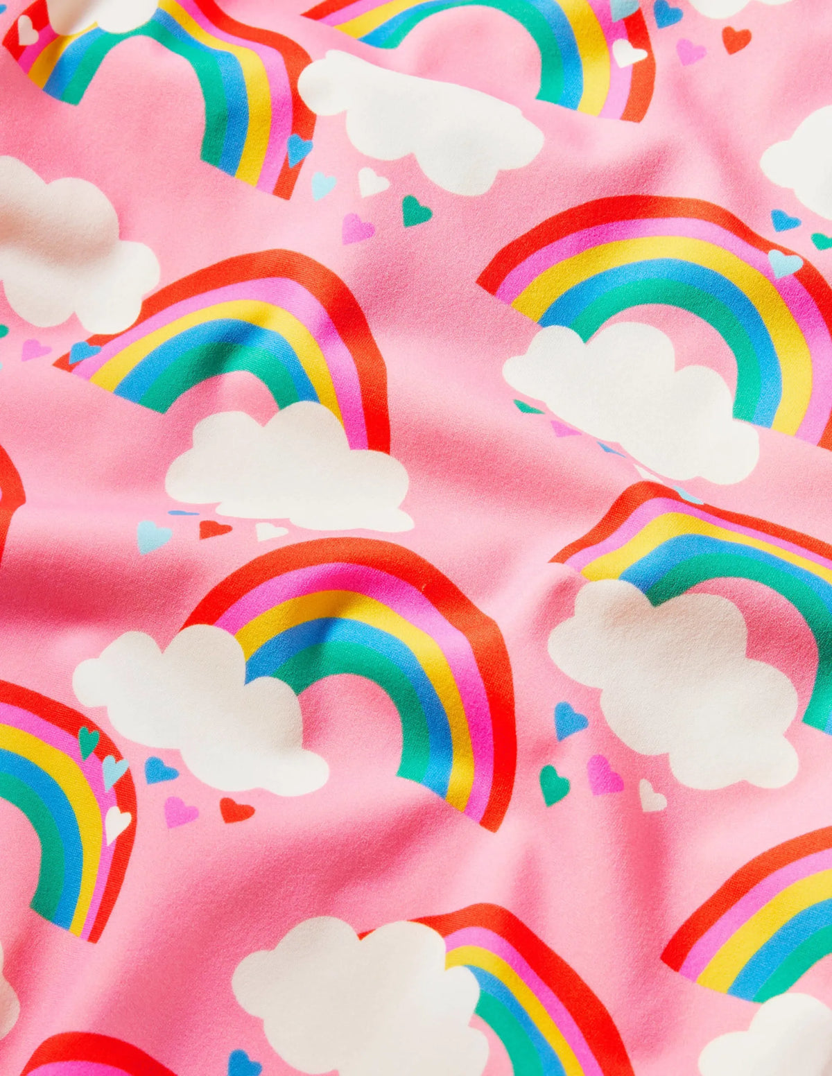 Cross-back Printed Swimsuit-Pink Lemonade Rainbows