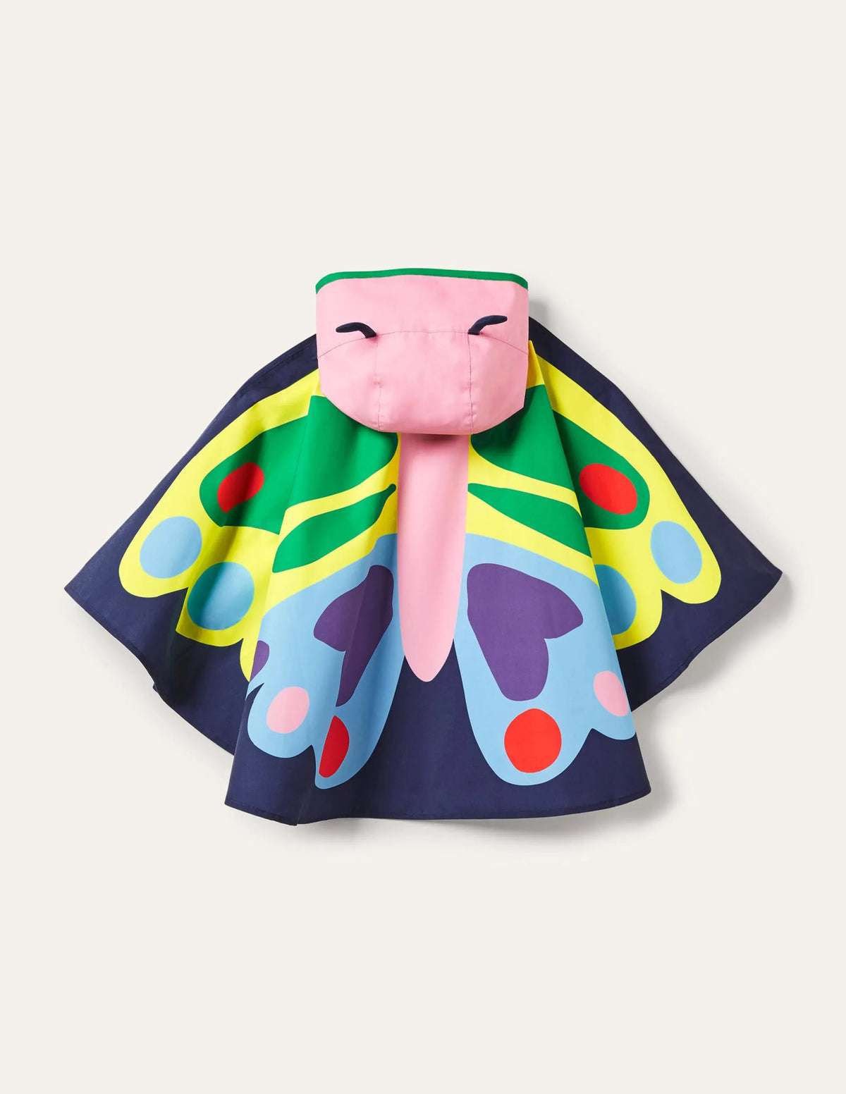 Butterfly Poncho-College Navy