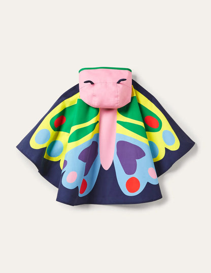 Butterfly Poncho-College Navy