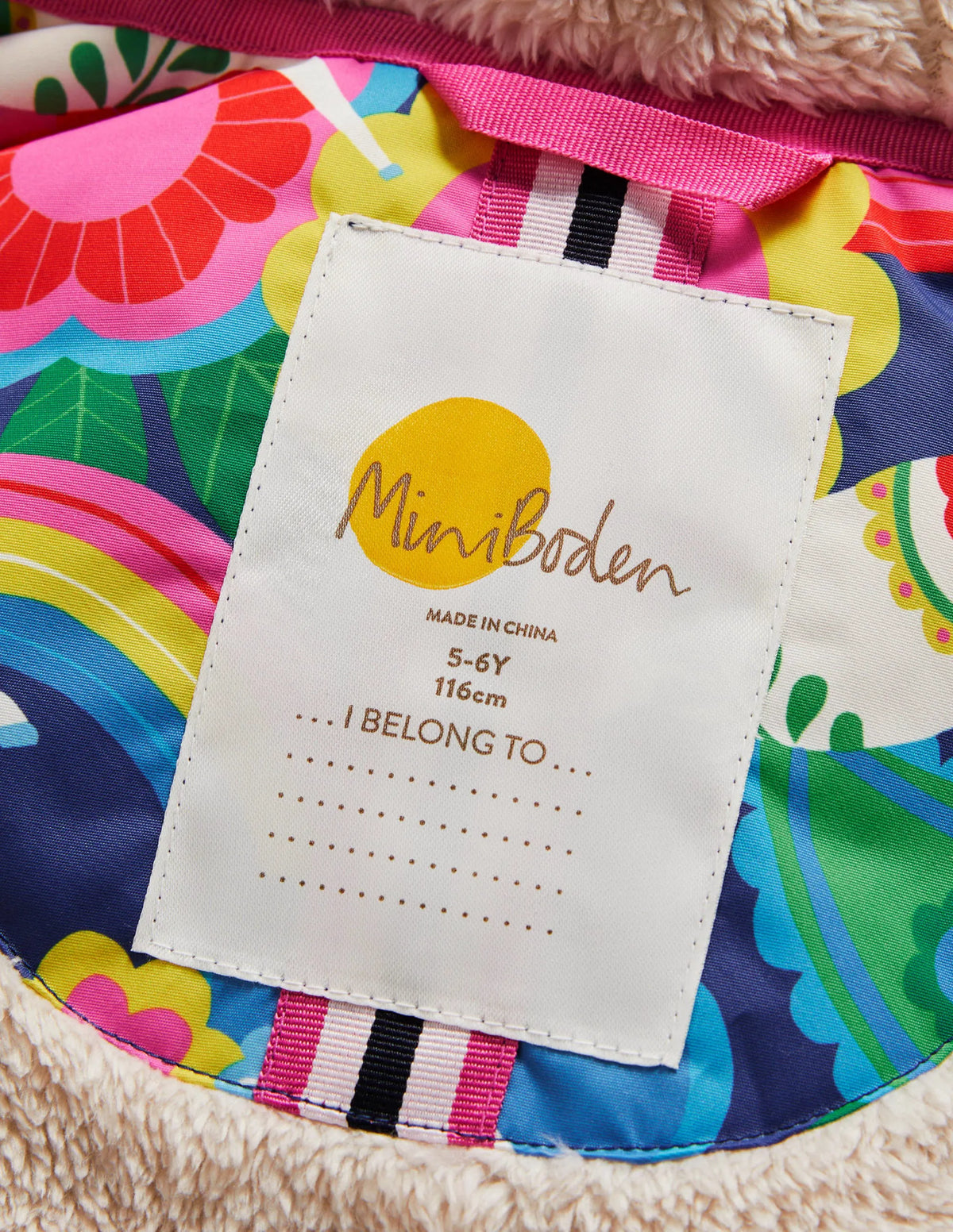 Navy Unicorn Print Sherpa Lined Anorak-Multi Flowerpatch Unicorns