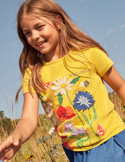 Flutter Fun Fact T-shirt-Daffodil Yellow Flowers