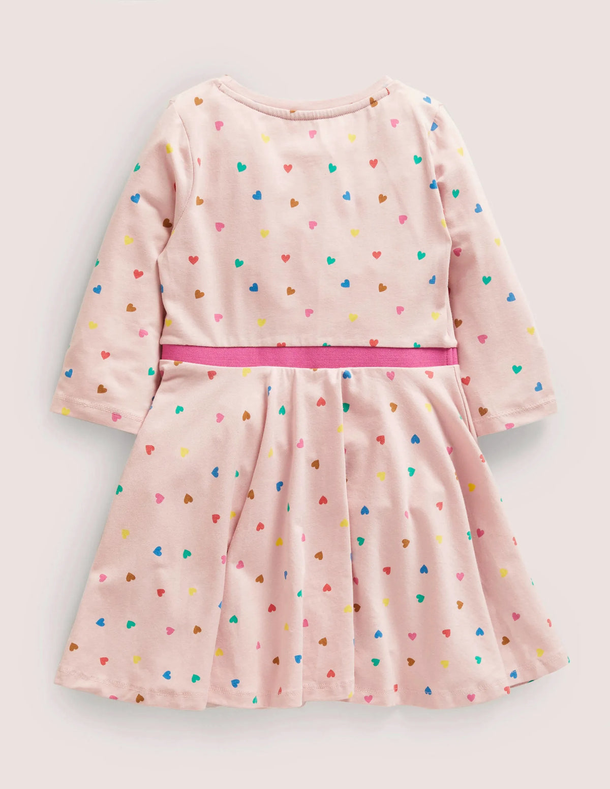Twirly Skater Dress-Boto Pink Hearts