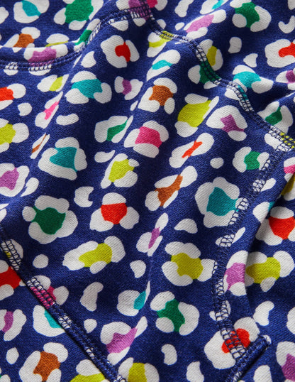 Sweatshirt Tunic-Starboard Navy Leopard