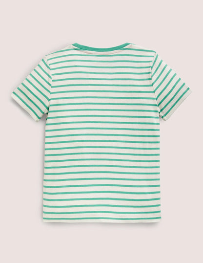 Sister T-Shirt-Asparagus Green/Ivory