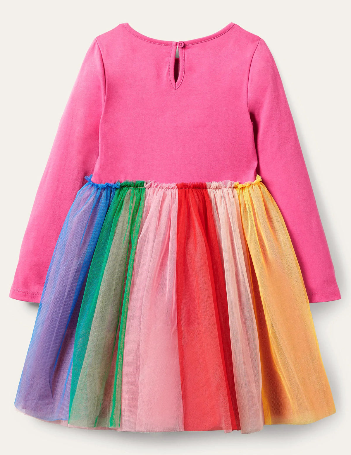 Rainbow Tulle Dress-Tickled Pink Rainbow