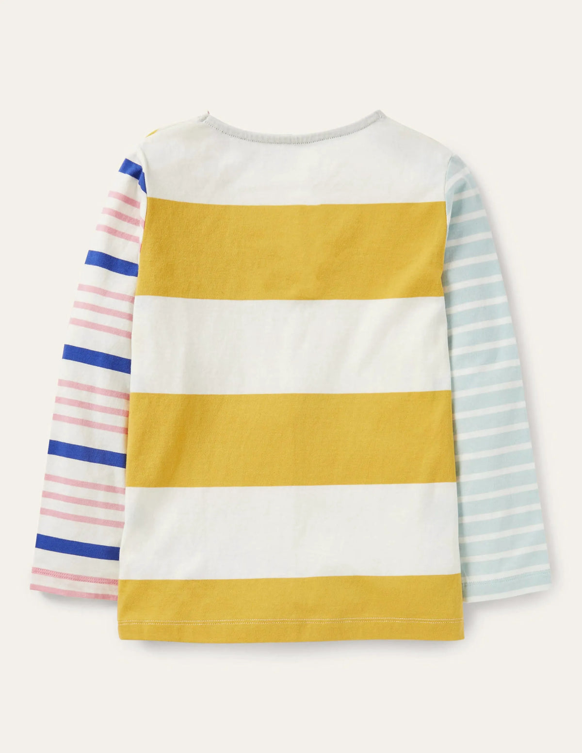 Repurposed Breton T-shirt-Rainbow Multi