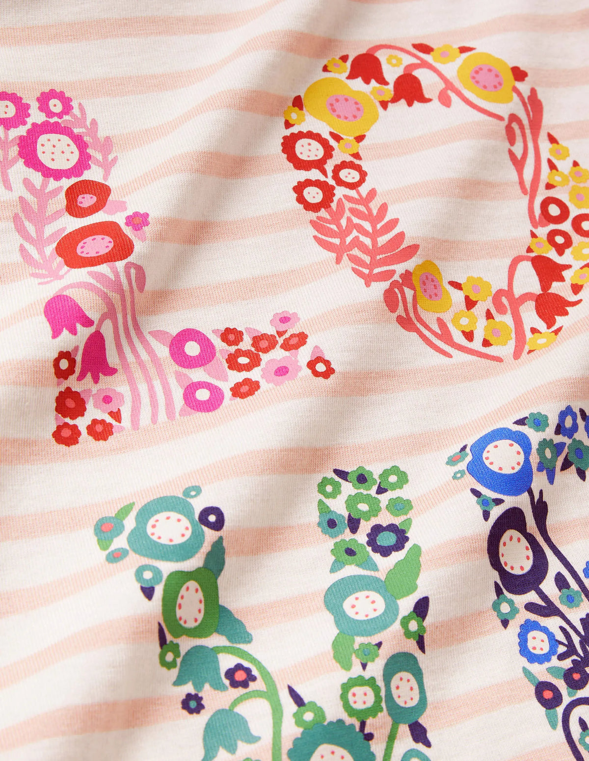 Graphic Printed T-shirt-Provence Pink/Ivory Love