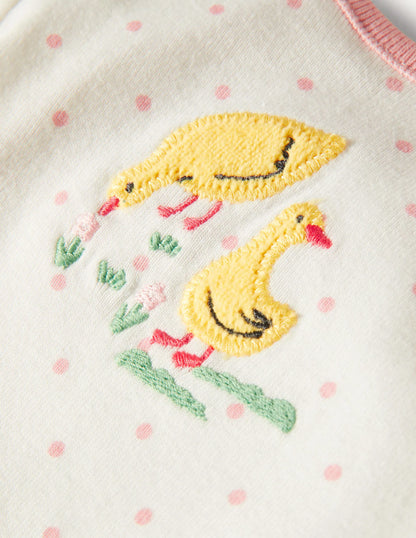 GOTS Organic 3 Pack Bodysuits-Multi Farmyard Friends