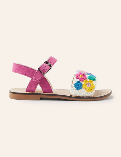 Crochet Sandals-Multi Flowers