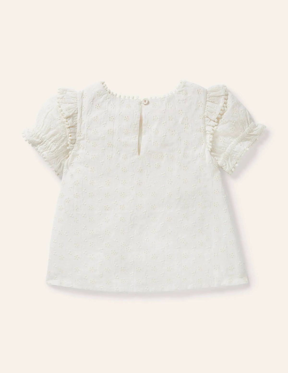 Printed Woven Blouse-Ivory