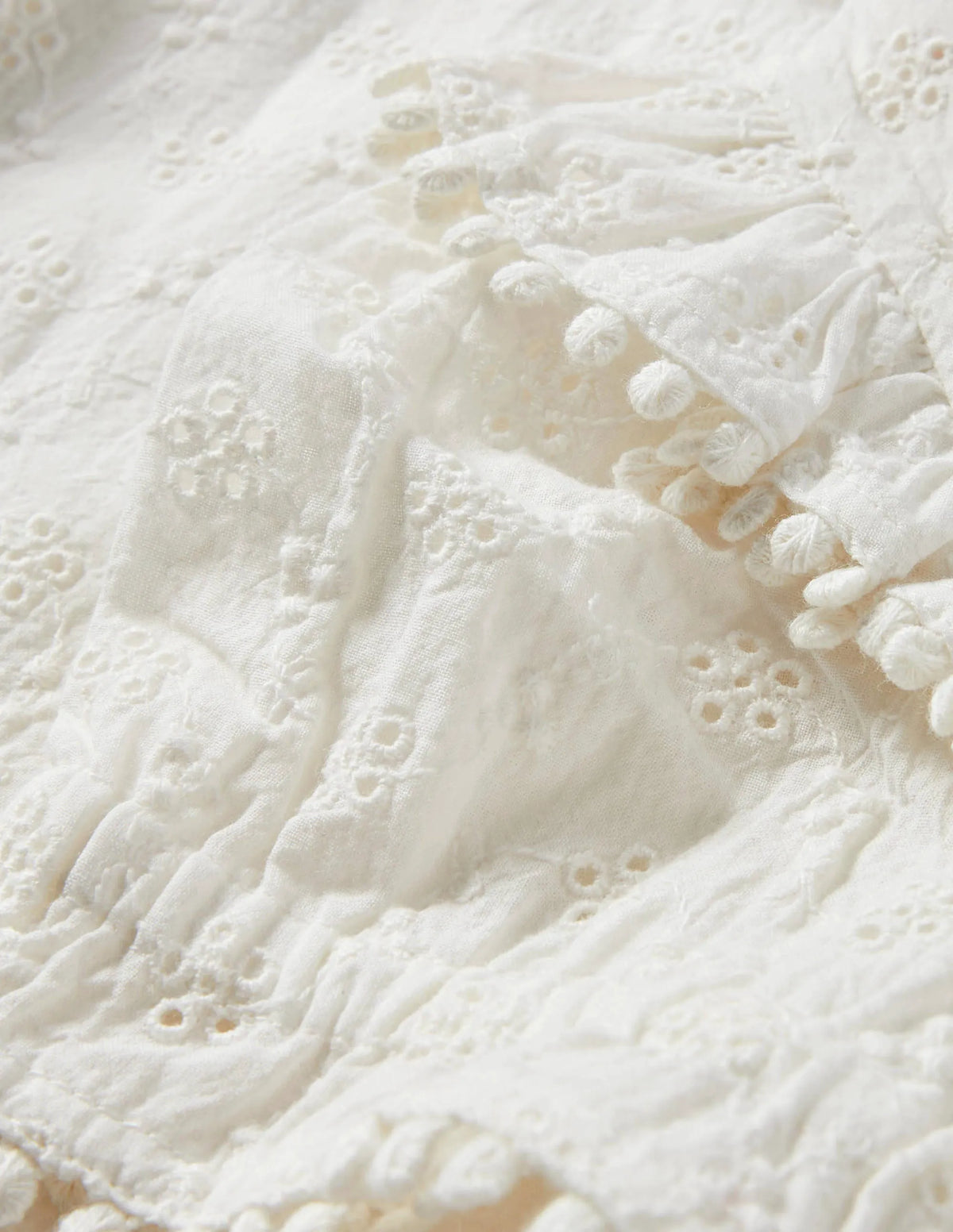 Printed Woven Blouse-Ivory