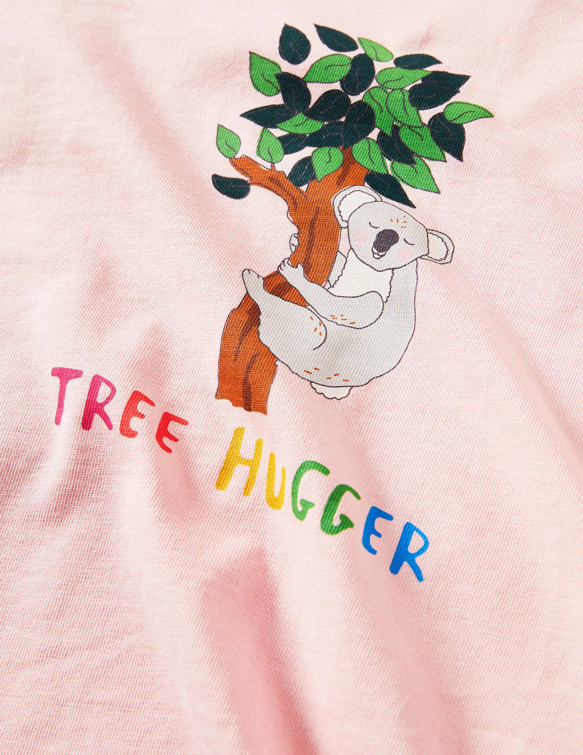 Printed Graphic Raglan T-shirt-Boto Pink Koala