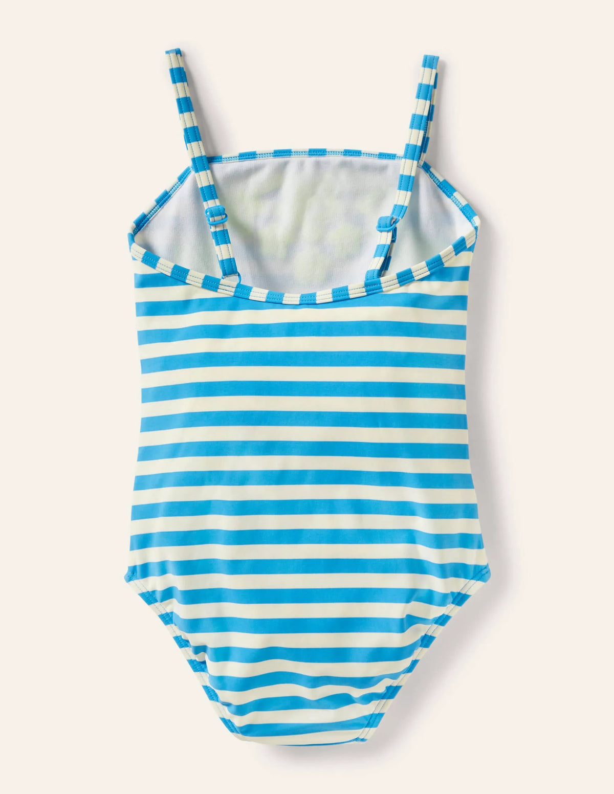 Embroidered Swimsuit-Malibu Blue Stripe