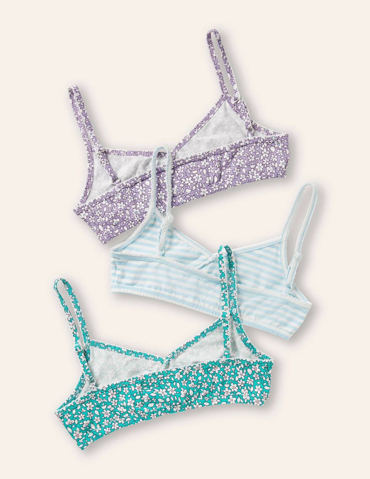 Crossover Training Bra 3 Pack-Ditsy Floral